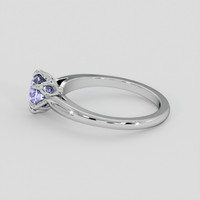 1.15 Ct. Bluish Purple Sapphire Ring, 10K White Gold 4