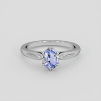 0.85 Ct. Violet Sapphire Ring, 10K White Gold 1