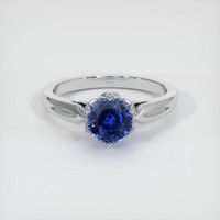 1.30 Ct. Sapphire Ring, 14K White Gold 1