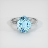 4.01 Ct. Gemstone Ring, 14K White Gold 1