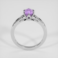 1.37 Ct. Pinkish Purple Sapphire Ring, 14K White Gold 3