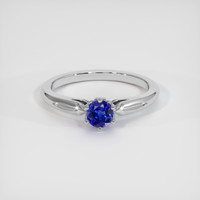 0.42 Ct. Sapphire Ring, 14K White Gold 1