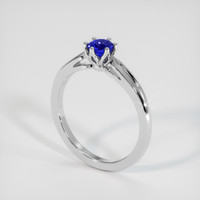 0.42 Ct. Sapphire Ring, 14K White Gold 2