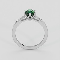 2.03 Ct. Bluish Green Sapphire Ring, 14K White Gold 3