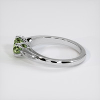 1.16 Ct. Yellowish Green Sapphire Ring, 14K White Gold 4