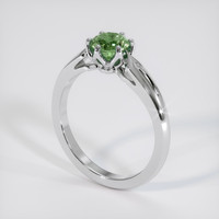 0.98 Ct. Green Sapphire Ring, 14K White Gold 2