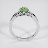 0.98 Ct. Green Sapphire Ring, 14K White Gold 3