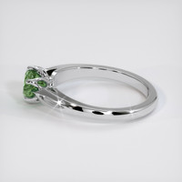 0.98 Ct. Green Sapphire Ring, 14K White Gold 4