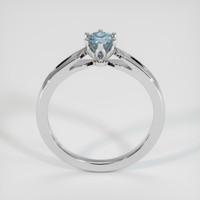 0.60 Ct. Greyish Blue Sapphire Ring, 14K White Gold 3