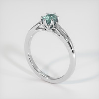 0.58 Ct. Sapphire Ring, 14K White Gold 2