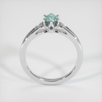 0.58 Ct. Sapphire Ring, 14K White Gold 3