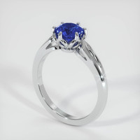 1.30 Ct. Sapphire Ring, 18K White Gold 2