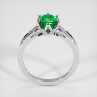 1.16 Ct. Emerald Ring, 18K White Gold 3
