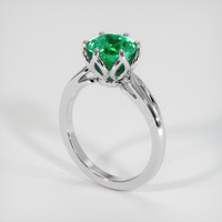 1.92 Ct. Emerald Ring, 18K White Gold 2