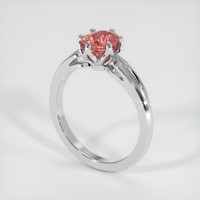 1.03 Ct. Sapphire Ring, 18K White Gold 2