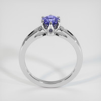 0.84 Ct. Purplish Blue Sapphire Ring, 18K White Gold 3