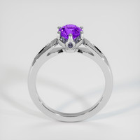0.91 Ct. Sapphire Ring, 18K White Gold 3