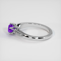 0.91 Ct. Sapphire Ring, 18K White Gold 4