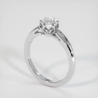 1.55 Ct. White Sapphire Ring, 18K White Gold 2
