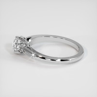 1.55 Ct. White Sapphire Ring, 18K White Gold 4