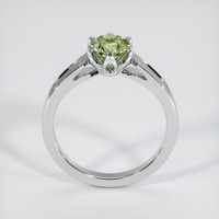 1.16 Ct. Yellowish Green Sapphire Ring, 18K White Gold 3