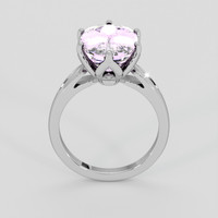 6.54 Ct. Purplish Pink Sapphire Ring, 18K White Gold 3