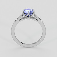 1.34 Ct. Purplish Blue Sapphire Ring, 18K White Gold 3