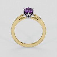 1.40 Ct. Pinkish Purple Sapphire Ring, 14K White & Yellow 3