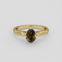 2.58 Ct. Color Change Sapphire Ring, 14K White & Yellow 1