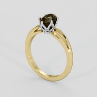 2.58 Ct. Color Change Sapphire Ring, 14K White & Yellow 2