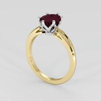 1.50 Ct. Ruby Ring, 18K White & Yellow 2