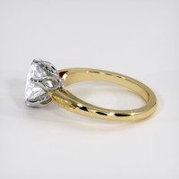 2.39 Ct. White Sapphire Ring, 18K White & Yellow 4