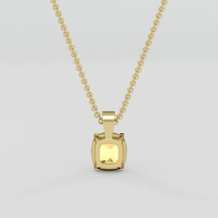1.10 Ct. Peach Sapphire Ring, 10K Yellow Gold 4