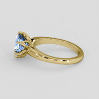 2.24 Ct. Blue Sapphire Ring, 10K Yellow Gold 4