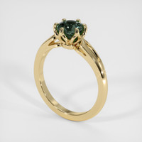 1.40 Ct. Green Sapphire Ring, 10K Yellow Gold 2