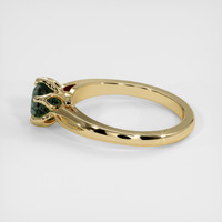 1.40 Ct. Green Sapphire Ring, 10K Yellow Gold 4