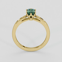 0.84 Ct. Green Sapphire Ring, 10K Yellow Gold 3