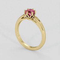 1.09 Ct. Bi Color Sapphire Ring, 10K Yellow Gold 2