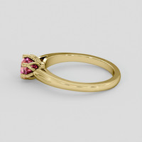1.09 Ct. Bi Color Sapphire Ring, 10K Yellow Gold 4