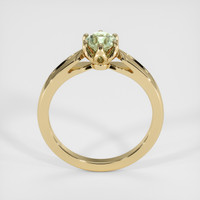 0.58 Ct. Yellowish Green Sapphire Ring, 10K Yellow Gold 3