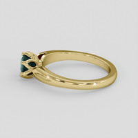 0.67 Ct. Bluish Green Sapphire Ring, 10K Yellow Gold 4