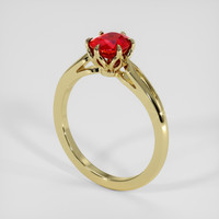 1.27 Ct. Ruby Ring, 14K Yellow Gold 2