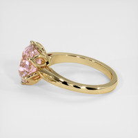 3.21 Ct. Pink Sapphire Ring, 14K Yellow Gold 4