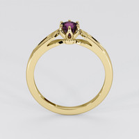 0.42 Ct. Purple Sapphire Ring, 14K Yellow Gold 3