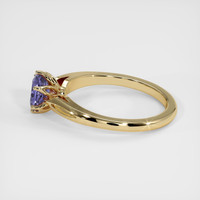 0.93 Ct. Color Change Sapphire Ring, 14K Yellow Gold 4