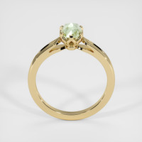 0.71 Ct. Yellowish Green Sapphire Ring, 14K Yellow Gold 3