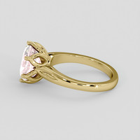 3.59 Ct. Pink Sapphire Ring, 14K Yellow Gold 4