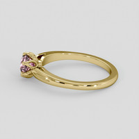 1.09 Ct. Pink Sapphire Ring, 14K Yellow Gold 4