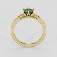 1.00 Ct. Green Sapphire Ring, 14K Yellow Gold 3