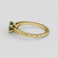 1.00 Ct. Green Sapphire Ring, 14K Yellow Gold 4